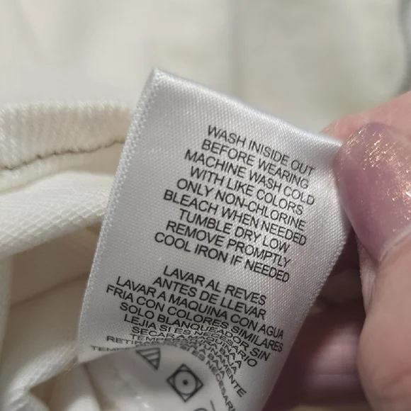 Gianni Bini Cream Mini Skirt with Pearl Button Accents Size XL NWT - Picture 13 of 15